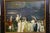 Late 20th Century Trevor James Polo Crowds Equestrian Oil Painting After George Wesley Bellows 37" For Sale - Image 6 of 14