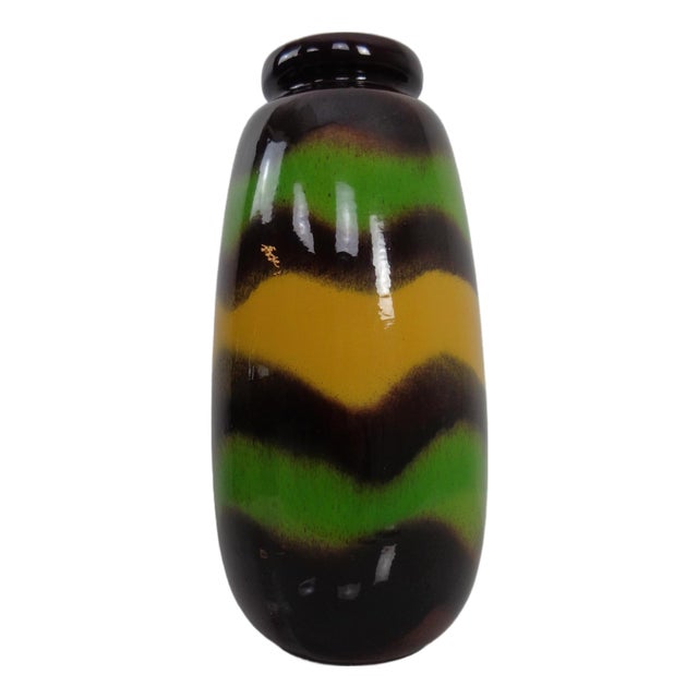Large Pop Art Model 284-47 Vase in Glazed Ceramic from Scheurich, Germany, 1970s For Sale