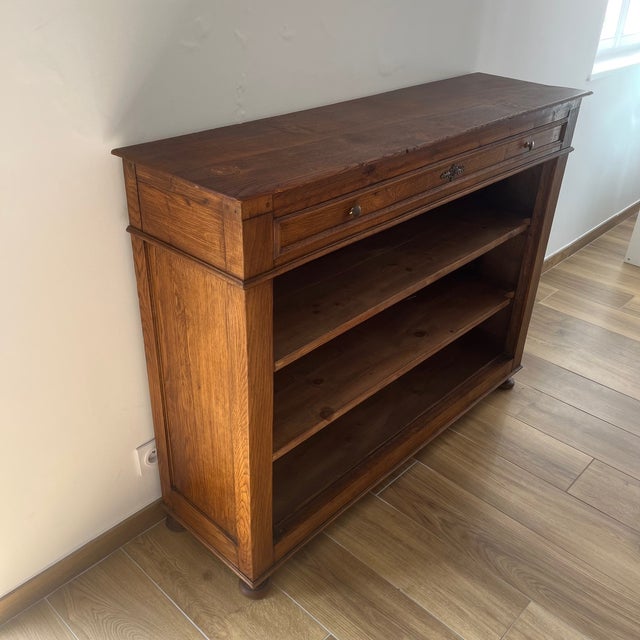 Open Oak Sideboard, 1930s-1950s For Sale - Image 9 of 18