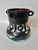 Late 20th Century Primitive Black Ceramic Vase With Abstract Markings For Sale - Image 4 of 9