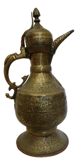 Antique Islamic Teapot in Brass Bukhara, 1900s