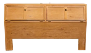 Stanley Furniture Bleached Oak Coastal Contemporary Modern Queen Size Storage Headboard 76313-42