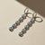 Topaz Huggie Drop Earrings, Silver, Gold, Pair For Sale - Image 6 of 10