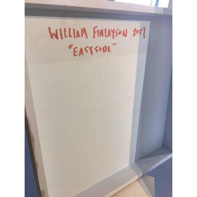 Abstract William Finlayson Jr., Mixed Media Painting Titled: "EastSide", 2017 For Sale - Image 3 of 8