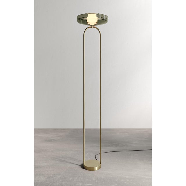 Contemporary Hand-Blown Glass Floor Lamp by Naama Hofman for Naama Hofman Light Objects For Sale - Image 3 of 3