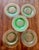 Bright Green Fostoria Pioneer Vaseline Glass Salad Plates For Sale - Image 8 of 8