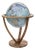 Trilogy Acquamarina Globe by Zoffoli Mappamondi For Sale