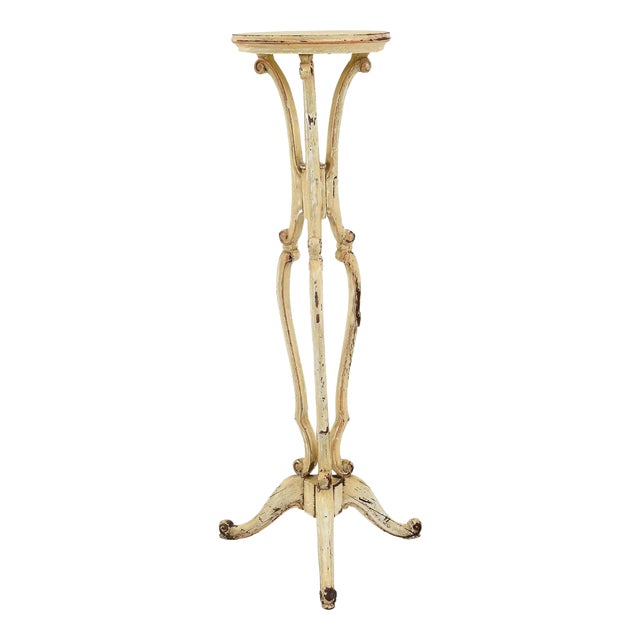 19th Century French Wood Patinated Pedestal For Sale