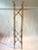 Hollywood Regency Faux Bamboo Gilt Metal Etagere For Sale - Image 3 of 10