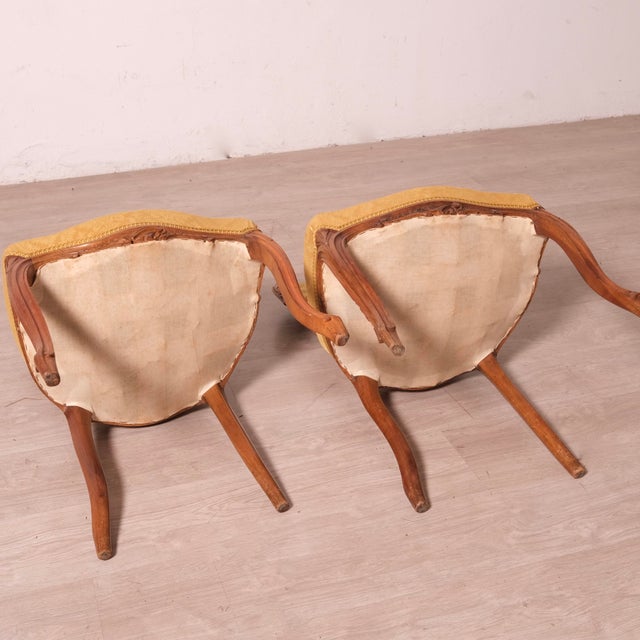 Antique Italian Louis XV Style Chairs, Early 1900s, Set of 2 For Sale - Image 11 of 18