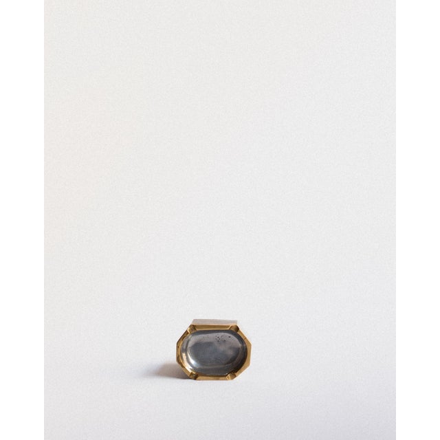 Vintage Square Brass Ashtray by David Marshall, 1980s For Sale - Image 4 of 6
