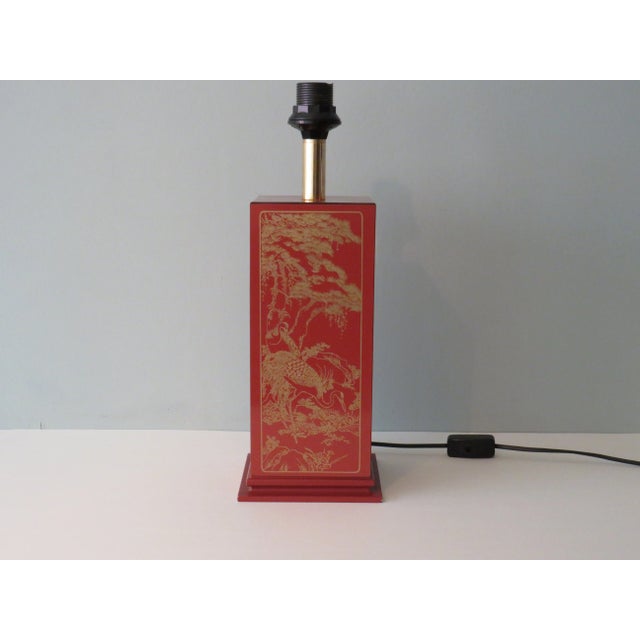 Mid-Century Modern Mid-Century Lacquered Wood Lamp Base, France, 1970 For Sale - Image 3 of 7