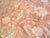Early 20th Century Stunning Peach Background With Palmette and Stiff Vinery Pattern Pattern Antique Indian Agra Rug For Sale - Image 5 of 7
