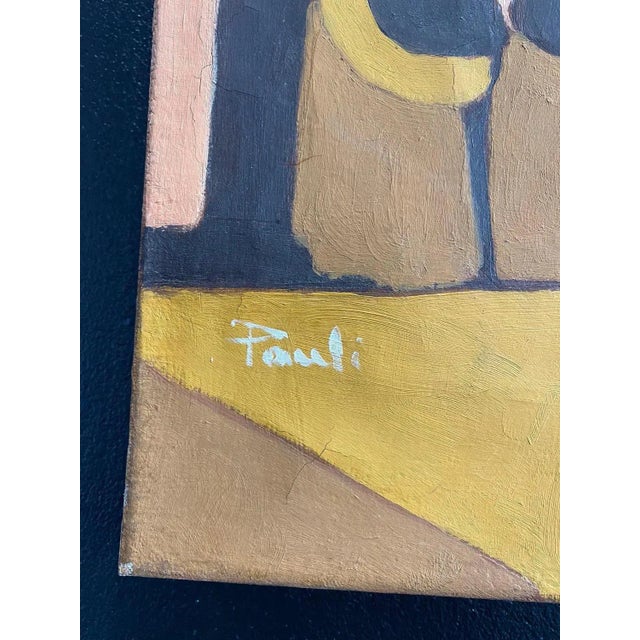 Charcoal Gilbert Pauli, The Rock, Oil on Canvas, 1995 For Sale - Image 8 of 9