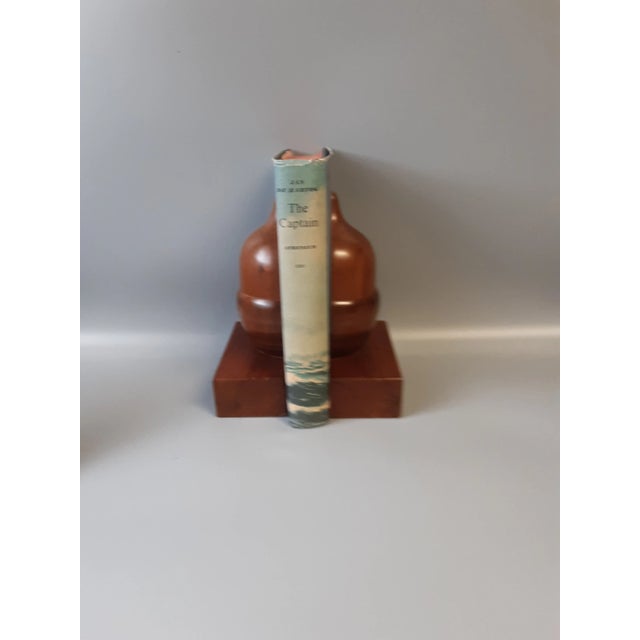 Wood Vintage Hand-Carved Wooden Acorn Bookends- a Pair For Sale - Image 7 of 8