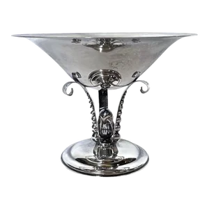 Antique Art Deco Jansen Style Silver Compote