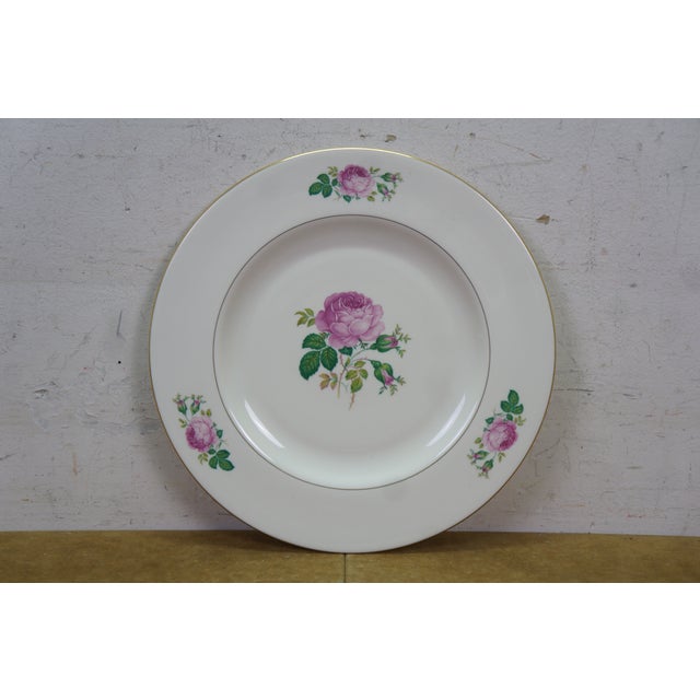 1930s Pickard Ravenswood Maria 237 Rose Swag Dinnerware China Set - 58 pcs For Sale - Image 16 of 17