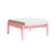 Mid-Century Modern Soft Pink Portofino Outdoor Ottoman by the Drawing Room Atl For Sale - Image 3 of 3