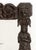 German Renaissance Revival Carved Oak Framed Mirror, 19th century, with figural and lion masque carvings. Overall: 22.75"...