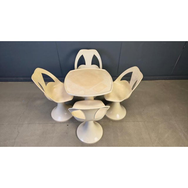 Vintage Space Age Dining Set, 1960s, Set of 5 For Sale - Image 15 of 16