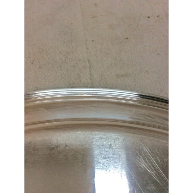 Early 20th Century French Hotel Silver Silverplate Serving Platter For Sale - Image 9 of 10