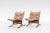 Tan Leather Siesta Chairs by Ingmar Relling for Westnofa, Denmark, 1970s Set of 2 For Sale - Image 5 of 5