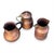 Set of 3 Vintage Hammered Copper Vessels With Aged Patina For Sale - Image 4 of 6