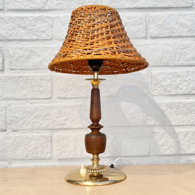 Mid-Century Modern Vintage Scandinavian 32060 Table Lamp by Bertil Brisborg for Nordiska Kompaniet, 1940s For Sale - Image 3 of 14