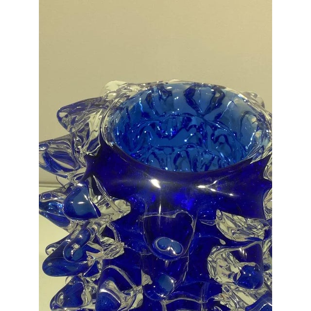 Rostrato Blue Murano Glass Vase from Simeng For Sale - Image 6 of 8