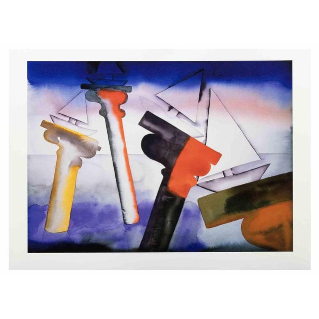 Lithograph realized in 2008. Hand signed and numbered. Edition of 260 prints. Belongs to the Suite "Olympc Games Beijing...