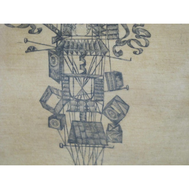 Late 20th Century Ramon Alejandro Signed Artist Proof Cuban Surrealist Abstract Art Print For Sale - Image 5 of 7