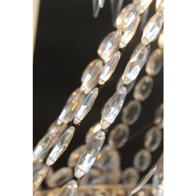Antique French Chandelier in Crystal, 1800s For Sale - Image 12 of 16