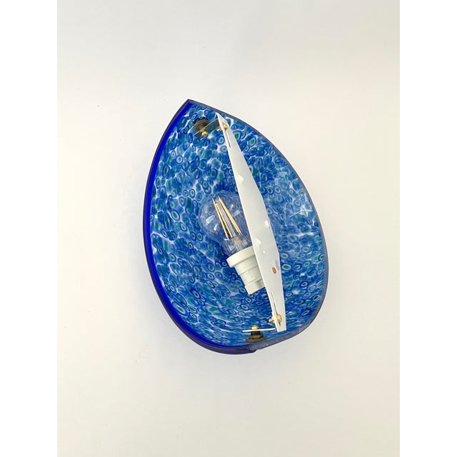 Vintage Murano Glass Neverrino Wall Lamp by Gae Aulenti for Vistosi, 1970s For Sale - Image 15 of 16