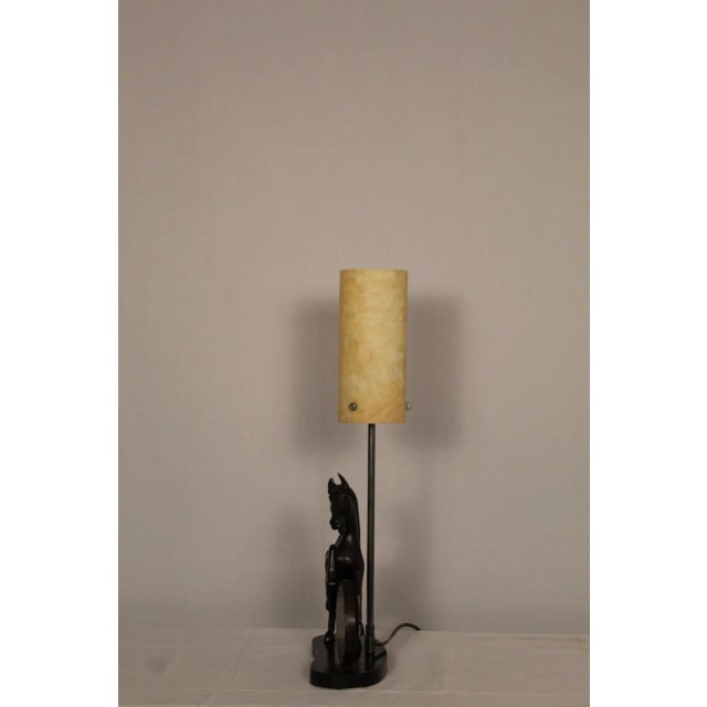 Early 20th Century Polo Horse Sculptural Lamp For Sale - Image 4 of 13