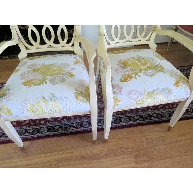 William Switzer William Switzer Blonde Oversize Loop Back Dinning/Side Chairs/Set of 4 For Sale - Image 4 of 7
