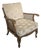 Chippendale-Style Lounge Chair with Rattan, 1965 For Sale