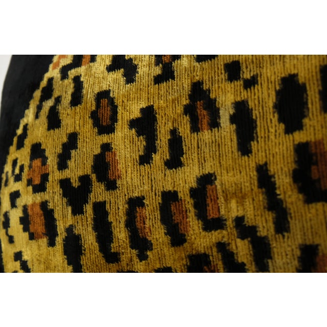 Tiger Silk Ikat Velvet Pillow 16" X 24" For Sale - Image 4 of 6