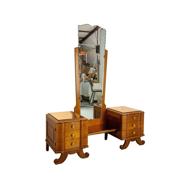 Full Length Mirror with Dressing Table, French, 1950 For Sale - Image 3 of 14