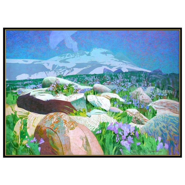 Paint Purple Flowers, Michael Ferguson For Sale - Image 7 of 10