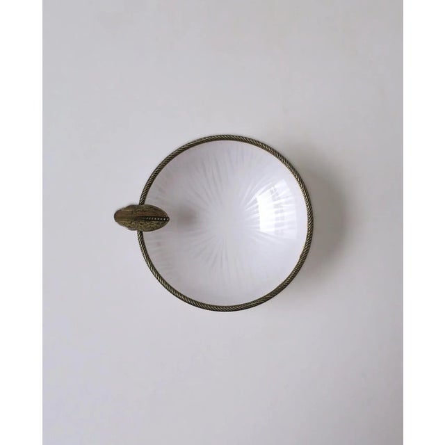 Evans White Enamel Ashtray or Jewelry Dish, Neoclassical Style, Early 20th Century For Sale - Image 4 of 10