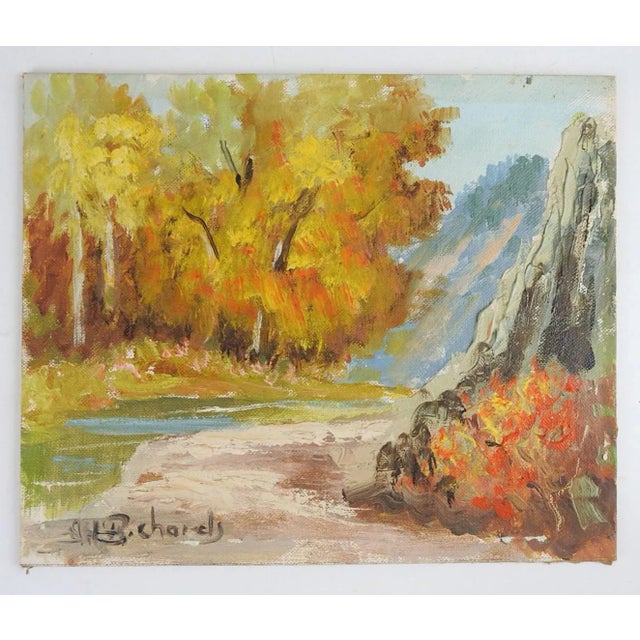 Vintage 1967 Plein Air Twining New Mexico Landscape Painting For Sale - Image 4 of 5
