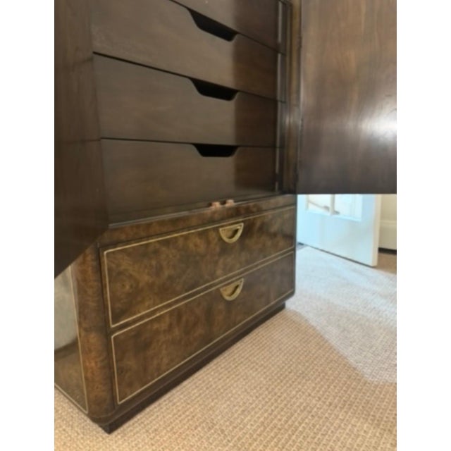 1960s Attributed Mastercraft Chest Armoire Dresser For Sale In New York - Image 6 of 8