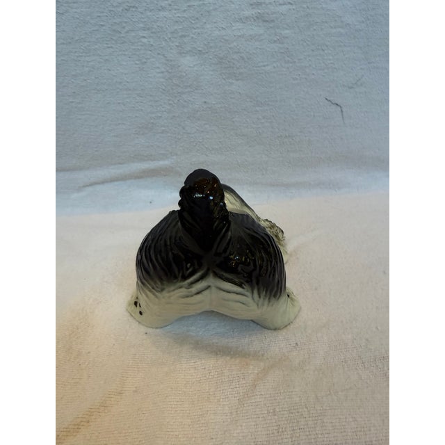 1940s Porcelain Freckled Cute Dog Planter For Sale - Image 4 of 12