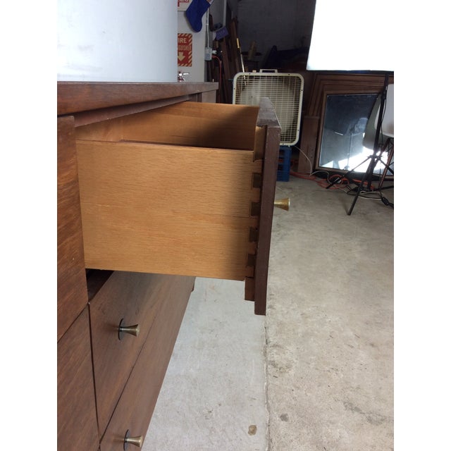 Stanley Furniture Mid Century Modern Lowboy Nine Drawer Dresser by Stanley Furniture For Sale - Image 4 of 8
