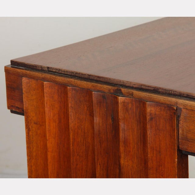 Wood Vintage French Wooden Console Table, 1940s For Sale - Image 7 of 9