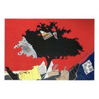 Martine Rosset, Composition with tree, 1970, Mixed Technique For Sale