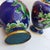 Late 20th Century Pair of Vintage Cloisonné Enamel Dragon Vases – Sapphire Blue Ground, Gilded Accents For Sale - Image 5 of 9