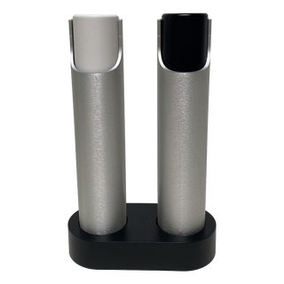 Salt and Pepper Grinder Set by Rud Thygesen and Johnny Sørensen for Rosendahl, Denmark, 1960s, Set of 3 For Sale