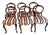 Antique Victorian Walnut Dining Chairs, 1860, Set of 6 For Sale