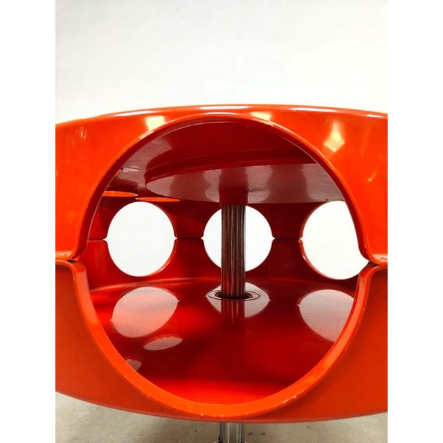Vintage Space Age Dutch Orange Rotorbar Trolley, 1970s For Sale - Image 3 of 7